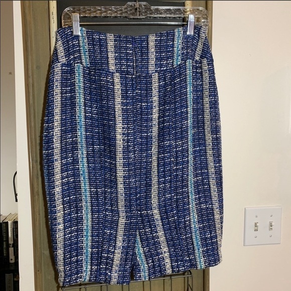Anthropologie Eva Franco Embarcadero Striped Textured Pencil Skirt Size 6 - Picture 7 of 8